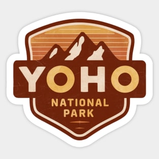 Vintage Emblem Yoho National Park Sticker